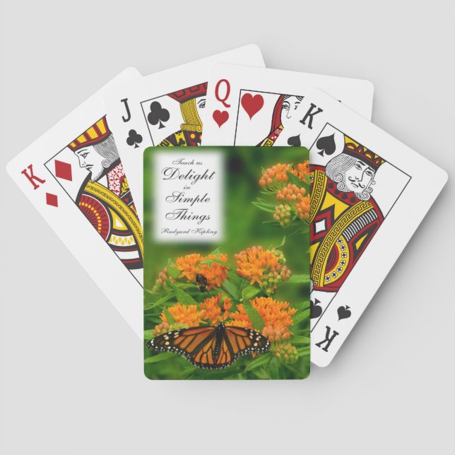 Delightful Butterfly Playing Cards (Back)