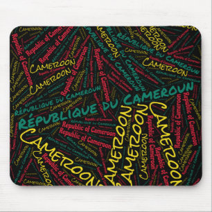 Delightful Cameroon Flag Colours Patriotic Mouse Pad