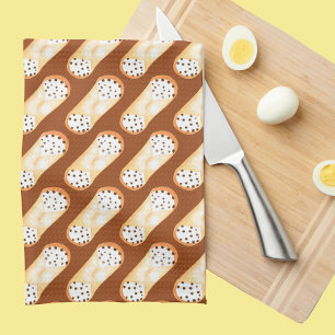 Delightful Cannoli Dessert Kitchen Towel