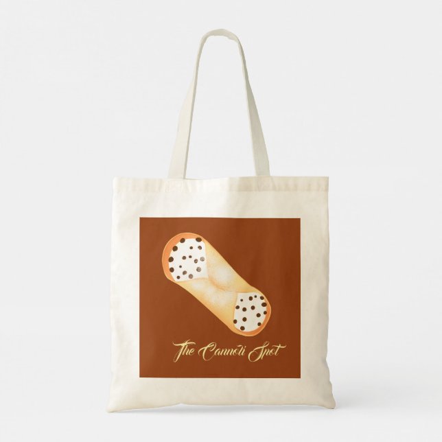 Delightful Cannoli Dessert Tote Bag (Back)