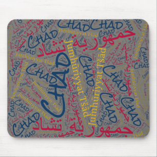 Delightful Chad Flag Colours Patriotic Mouse Pad