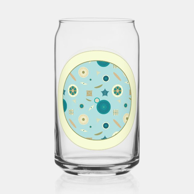 Delightful Diatoms Can Glass (Front)