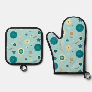 Delightful Diatoms Oven Mitt & Pot Holder Set