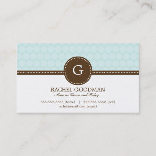 Delightful Dots Mommy Card / Personal Calling Card