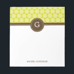 Delightful Dots Personalized Notepad<br><div class="desc">Personalize our modern notepads to create a unique addition to your desk or create as a gift for someone else! Perfect as teacher gifts too! 
 Design ©berryberrysweet.com</div>