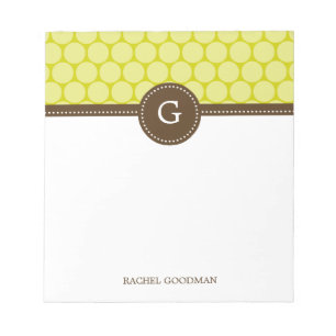 Delightful Dots Personalized Notepad