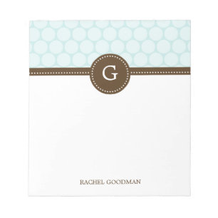 Delightful Dots Personalized Notepad