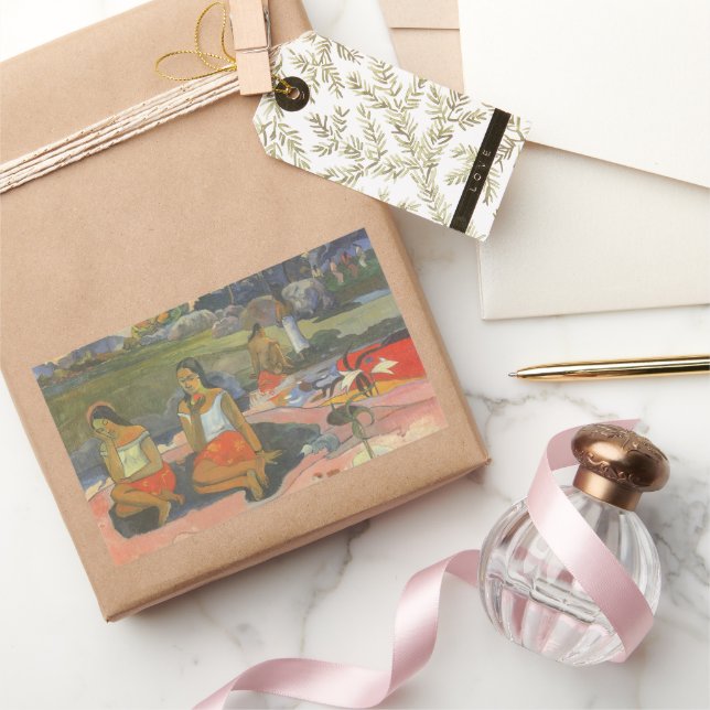 Delightful Drowsiness by Paul Gauguin, Vintage Art Sticker (Gifting)