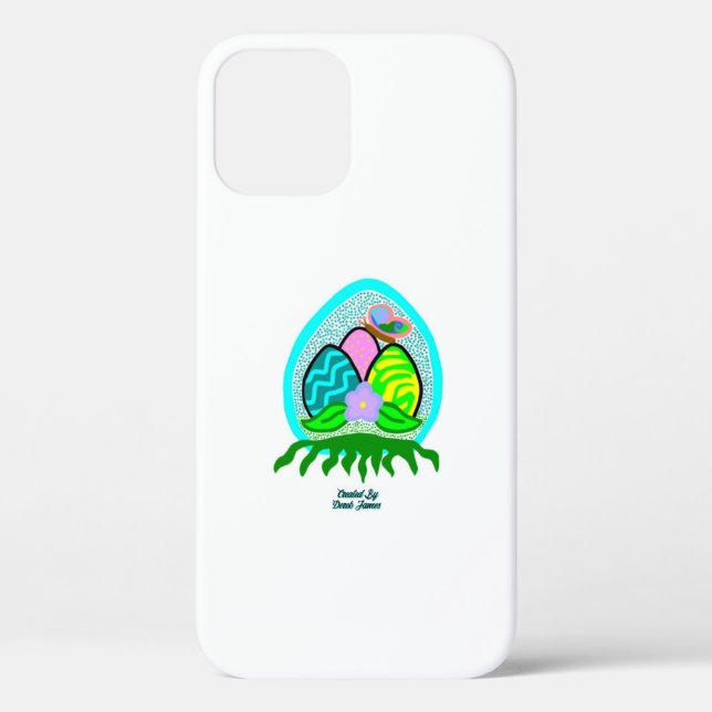 Delightful Easter Eggs Apple iPhone 12 Pro Case (Back)
