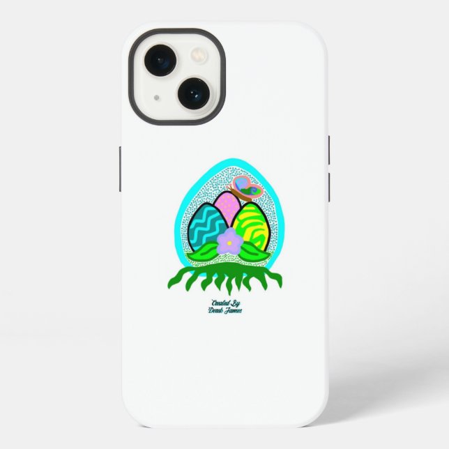 Delightful Easter Eggs Apple iPhone 13 Case (Back)