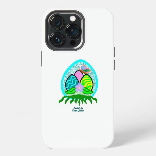 Delightful Easter Eggs Apple iPhone 13 Pro Case (Back)