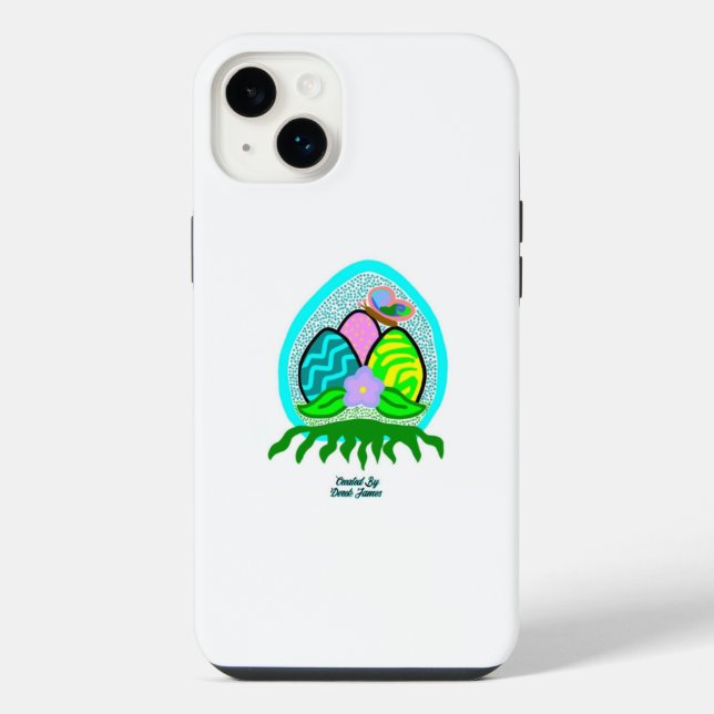 Delightful Easter Eggs Apple iPhone 14 Plus Case (Back)