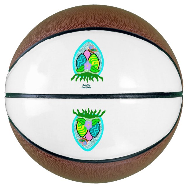 Delightful Easter Eggs Basketball (Front)