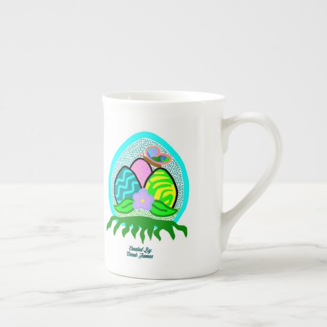 Delightful Easter Eggs Bone China Mug (Right)
