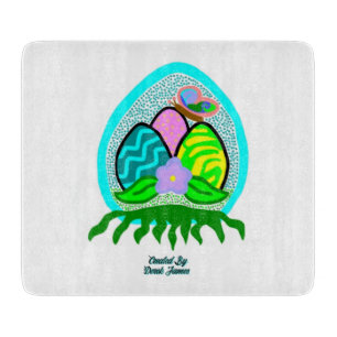 Delightful Easter Eggs Cutting Board