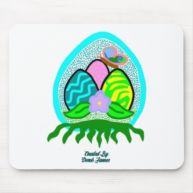 Delightful Easter Eggs Mouse Pad (Front)
