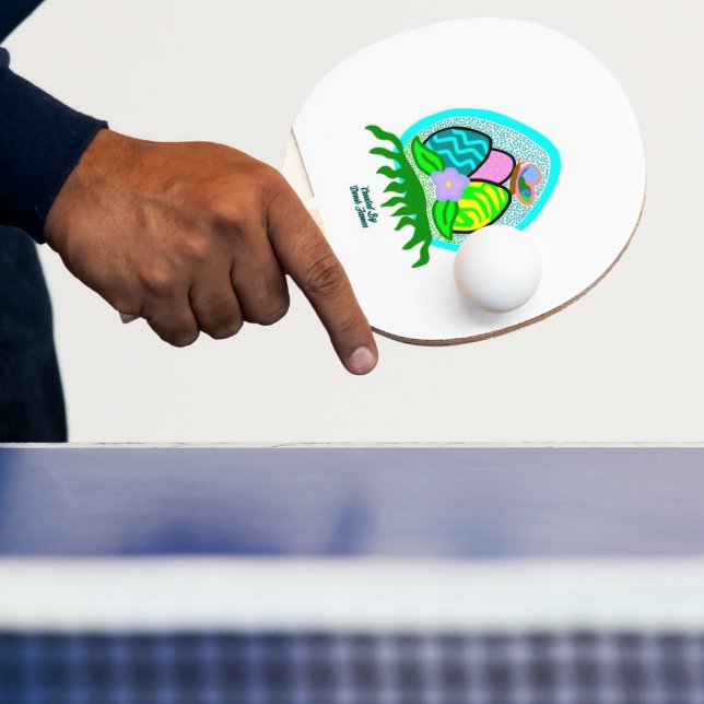 Delightful Easter Eggs Ping Pong Paddle (Insitu)
