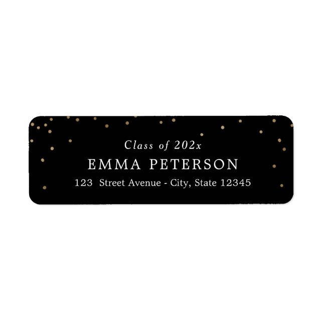 Delightful EDITABLE COLOR Graduation Address (Front)