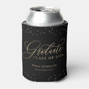 Delightful EDITABLE COLORS Graduation Can Cooler