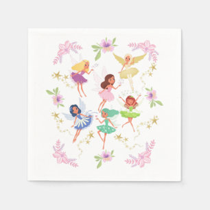 Delightful Garden Fairies Paper Napkins