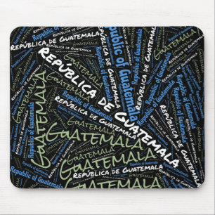 Delightful Guatemala Flag Colours Patriotic Mouse Pad