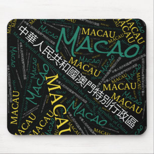 Delightful Macau Flag Colours Patriotic Mouse Pad