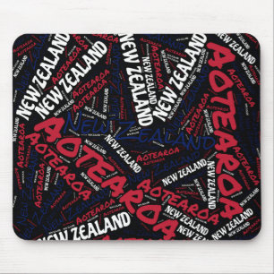 Delightful New Zealand Flag Colors Patriotic Mouse Pad