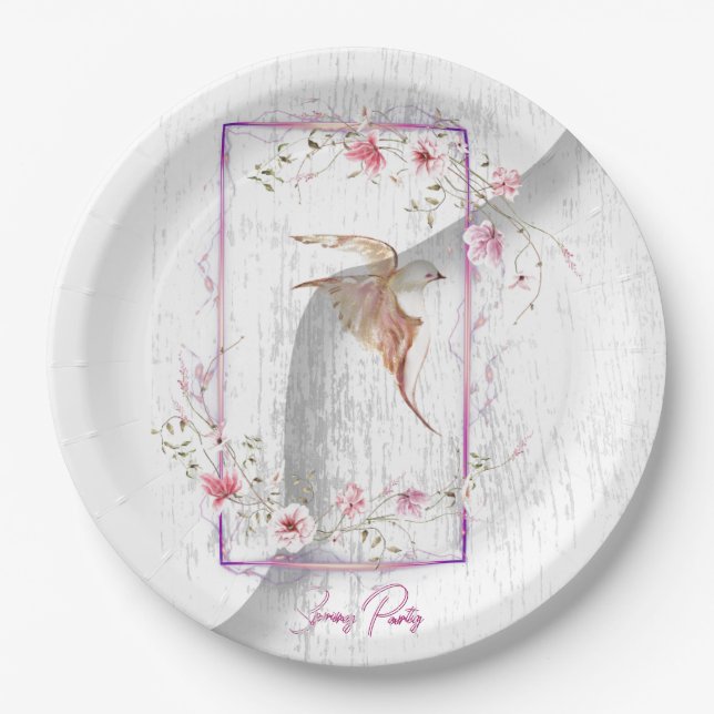 Delightful party paper plates  (Front)
