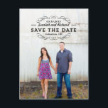 Delightful Seal Save The Date Postcard<br><div class="desc">Modern and stylish save the date cards from Berry Berry Sweet Designs. Visit our designs showroom at WWW.BERRYBERRYSWEET.COM</div>