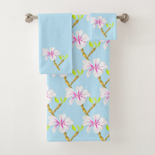 Delightful Spring on a Bathroom Towel Set (M)