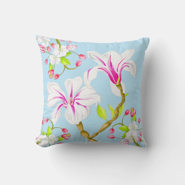 Delightful Spring on a Throw Pillow (M,C) (Front)