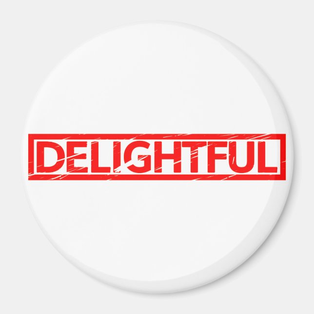 Delightful Stamp Magnet (Front)