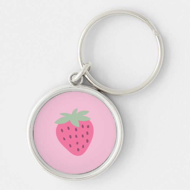 delightful strawberry keychain (Front)