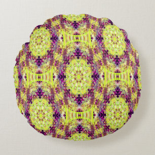 Delightful Summer fleurs.... Round Pillow