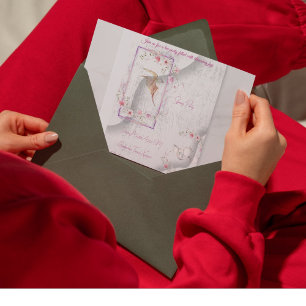 Delightful tea party invitation