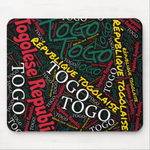 Delightful Togo Flag Colours Patriotic Mouse Pad