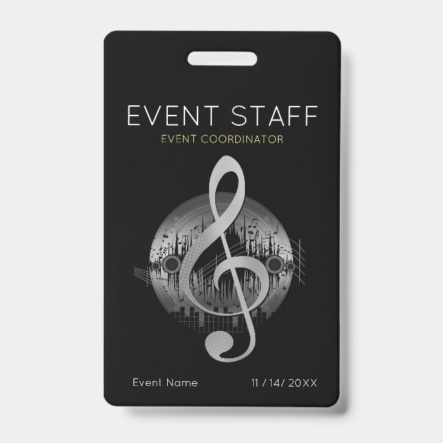Delightful Tune Event Staff Coordinator Badge (Front)
