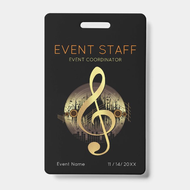 Delightful Tune Event Staff Coordinator Badge (Front)