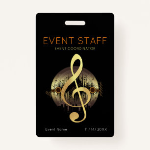 Delightful Tune Event Staff Coordinator Badge