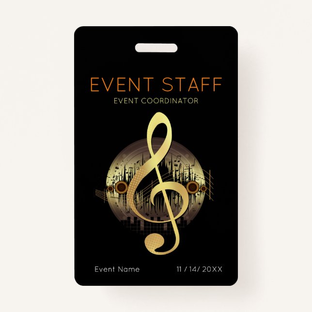 Delightful Tune Event Staff Coordinator Badge (Front)