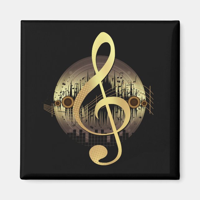 Delightful Tune - Gold Magnet (Front)