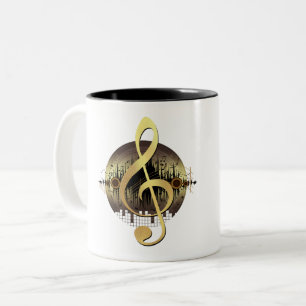 Delightful Tune - Gold Two-Tone Coffee Mug
