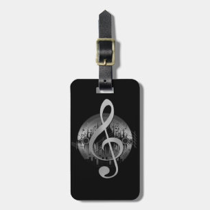 Delightful Tune - Silver Luggage Tag