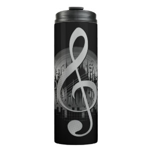 Delightful Tune - Silver Thermal Tumbler