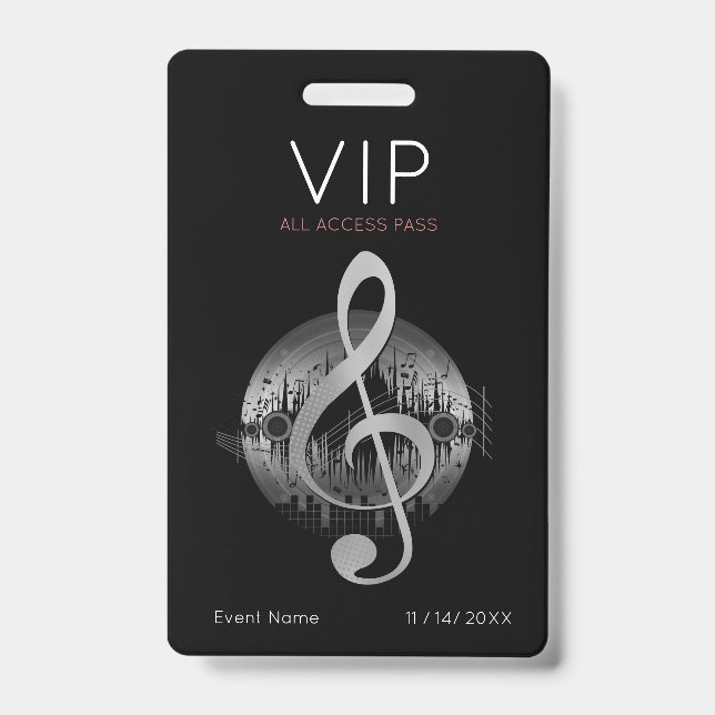 Delightful Tune VIP All Access Badge (Front)