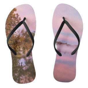 Delightfully Pink Morning Flip Flops