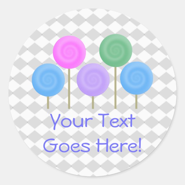 Delightfully Sweet Collection Classic Round Sticker (Front)