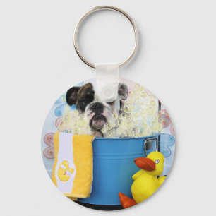 Delilah - English Bulldog Keychain