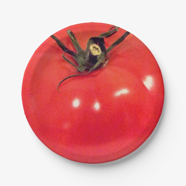 Delish Tomato 4Jonah Paper Plate (Front)