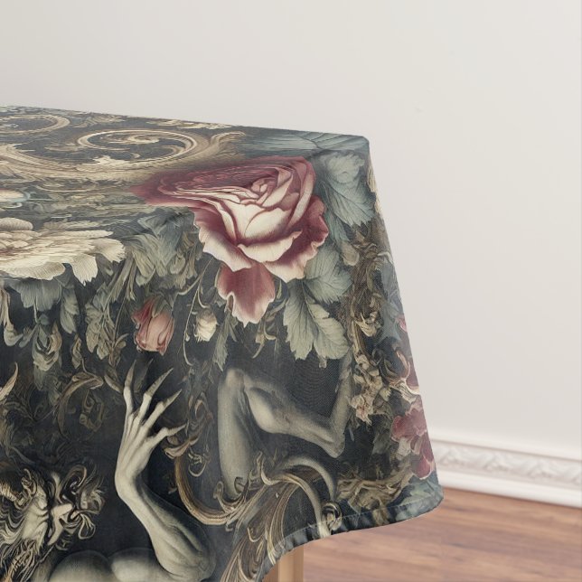 Deliver Us from Decadence – Gothic Large Pattern Tablecloth (In Situ)